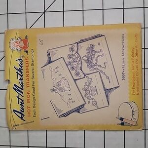 Aunt Martha's Hot Iron Transfers - Charming Designs Linens, 3607 Linen Attractio